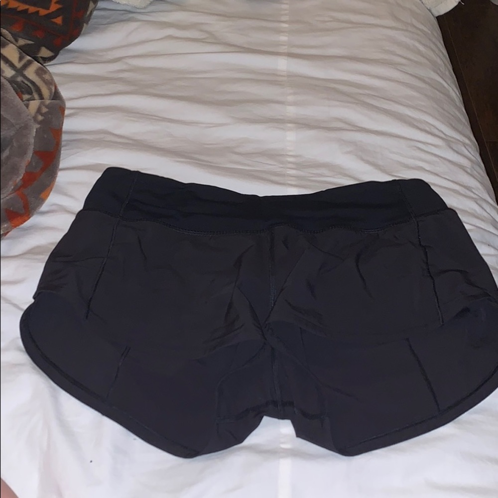 black speed up shorts lululemon